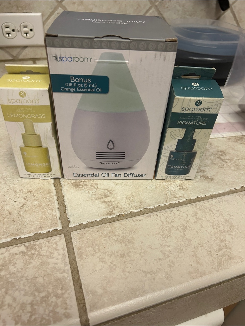 SpaRoom Essential Oil Fan Diffuser with Oils